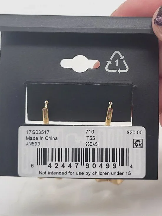 Napier Gold Tone Wavy Shell Fan Dangle Drop Earrings Boho Retro Classic - Picture 4 of 4